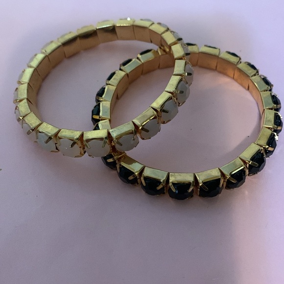 Two bracelets, stretch, pink and black - Picture 5 of 7